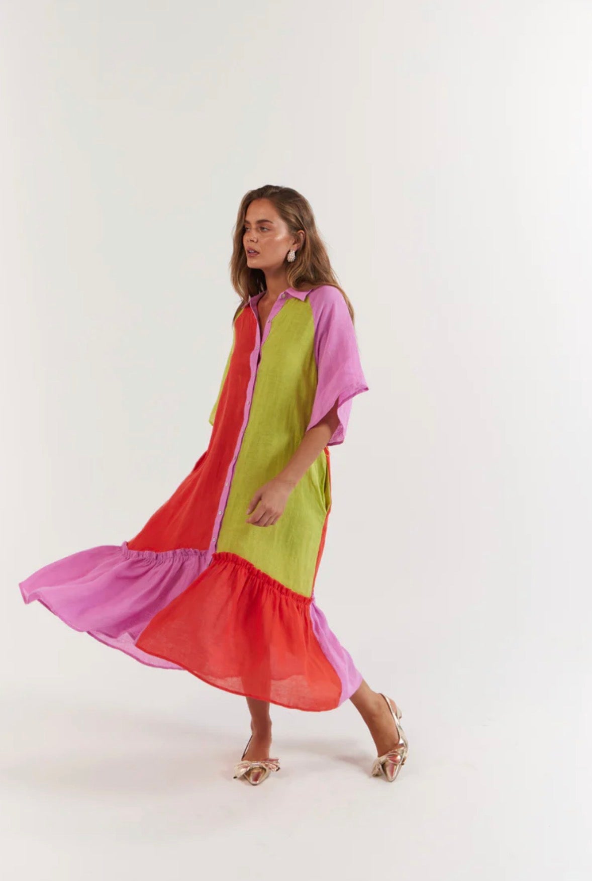 Moxie Midi Dress - Candy Stripe