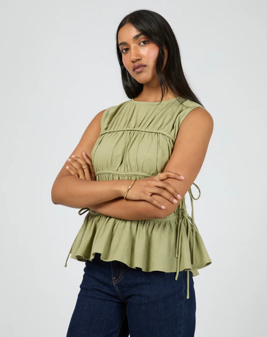 The Lou Lou Tie Top Khaki