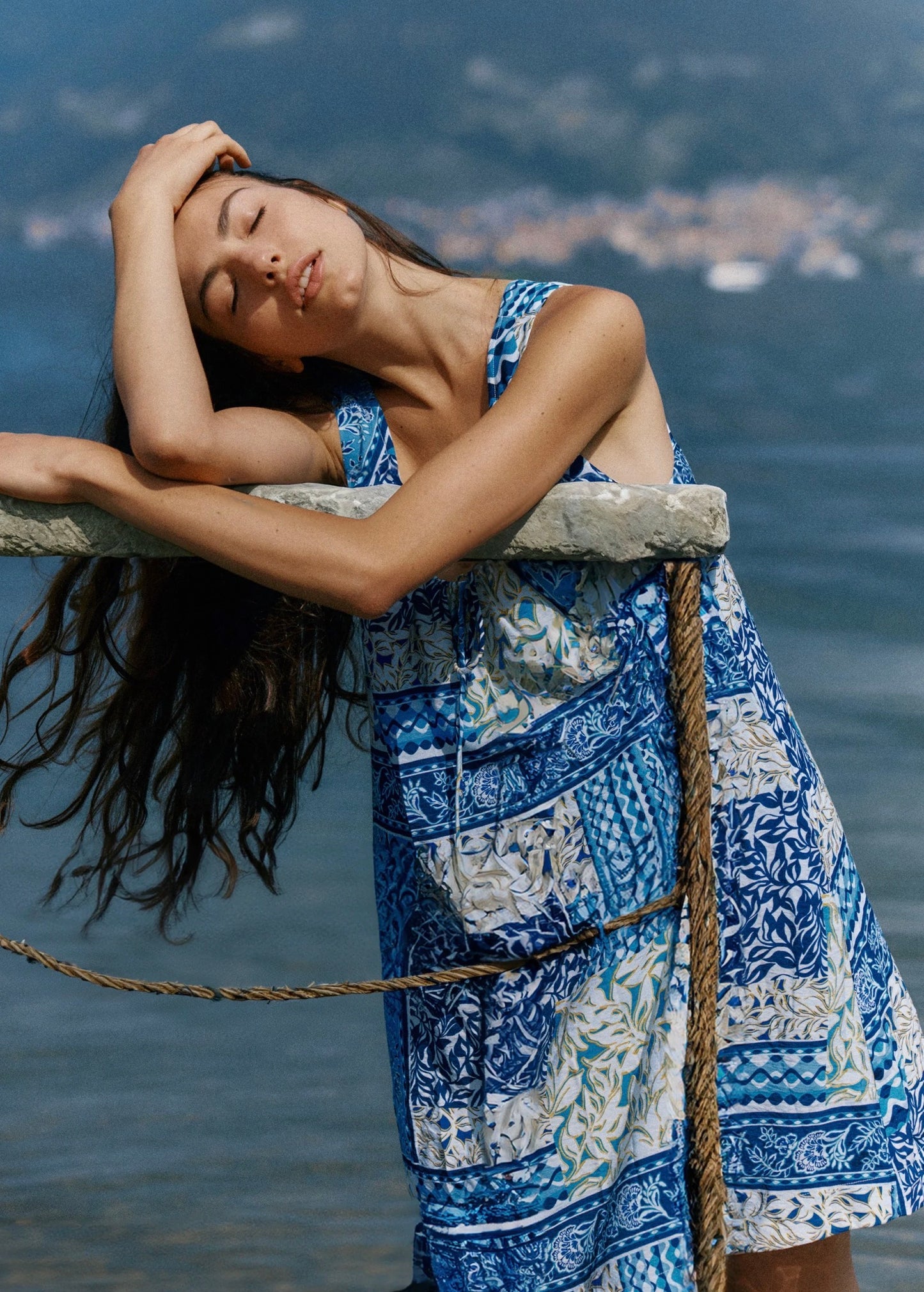 Isra Shift Dress - Sea Meadow