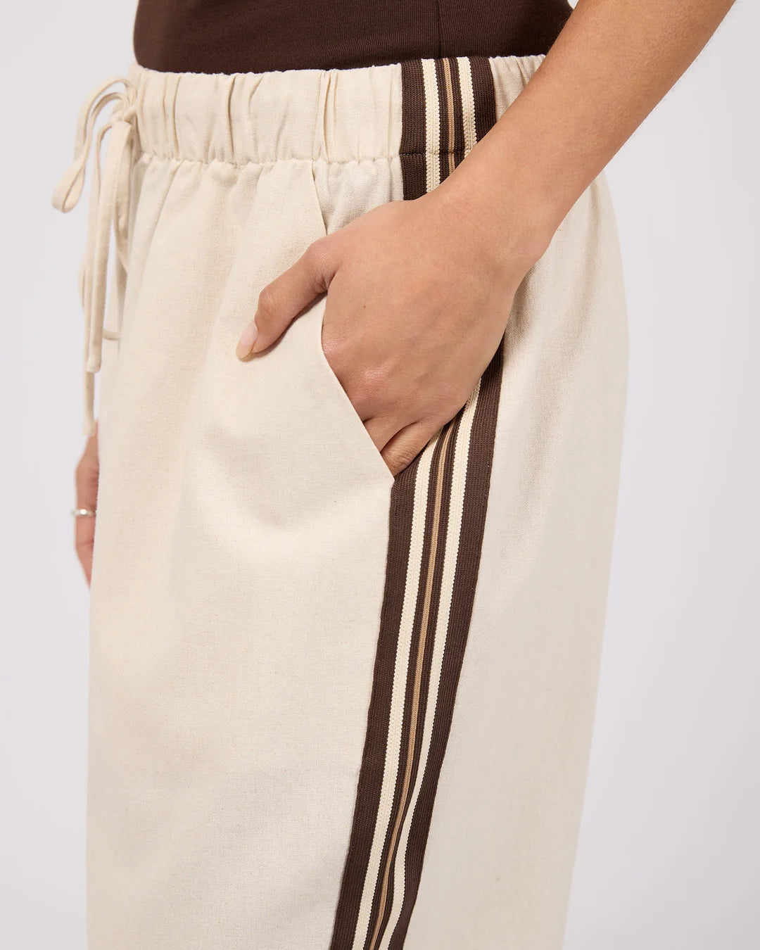 SLOANE TRIM PANT NATURAL