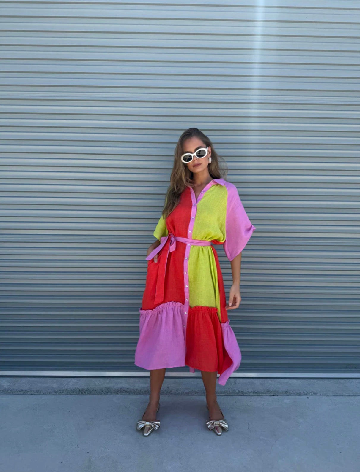 Moxie Midi Dress - Candy Stripe