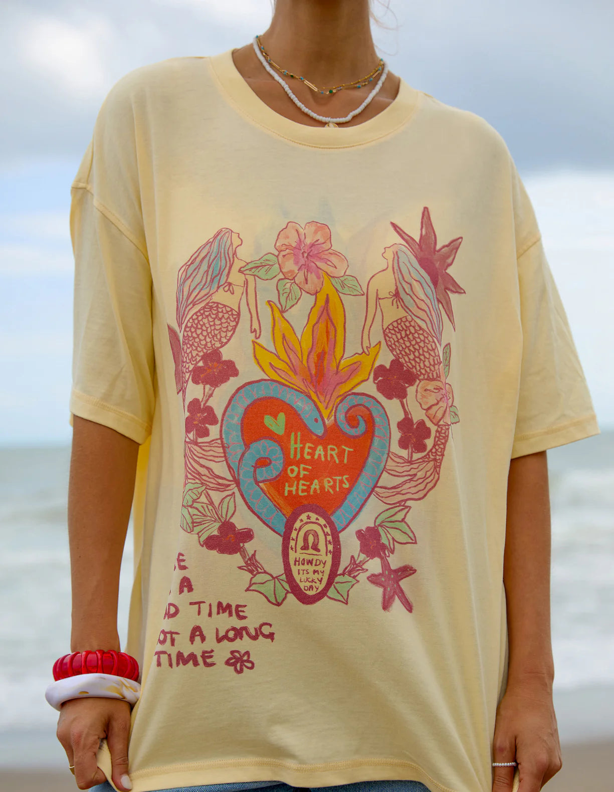 Heart Of Hearts Tee Lemon