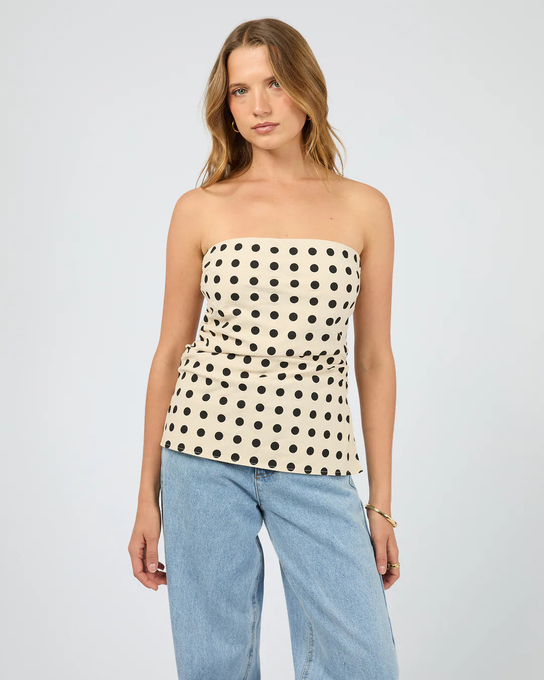 NIEVE STRAPLESS TOP NATURAL