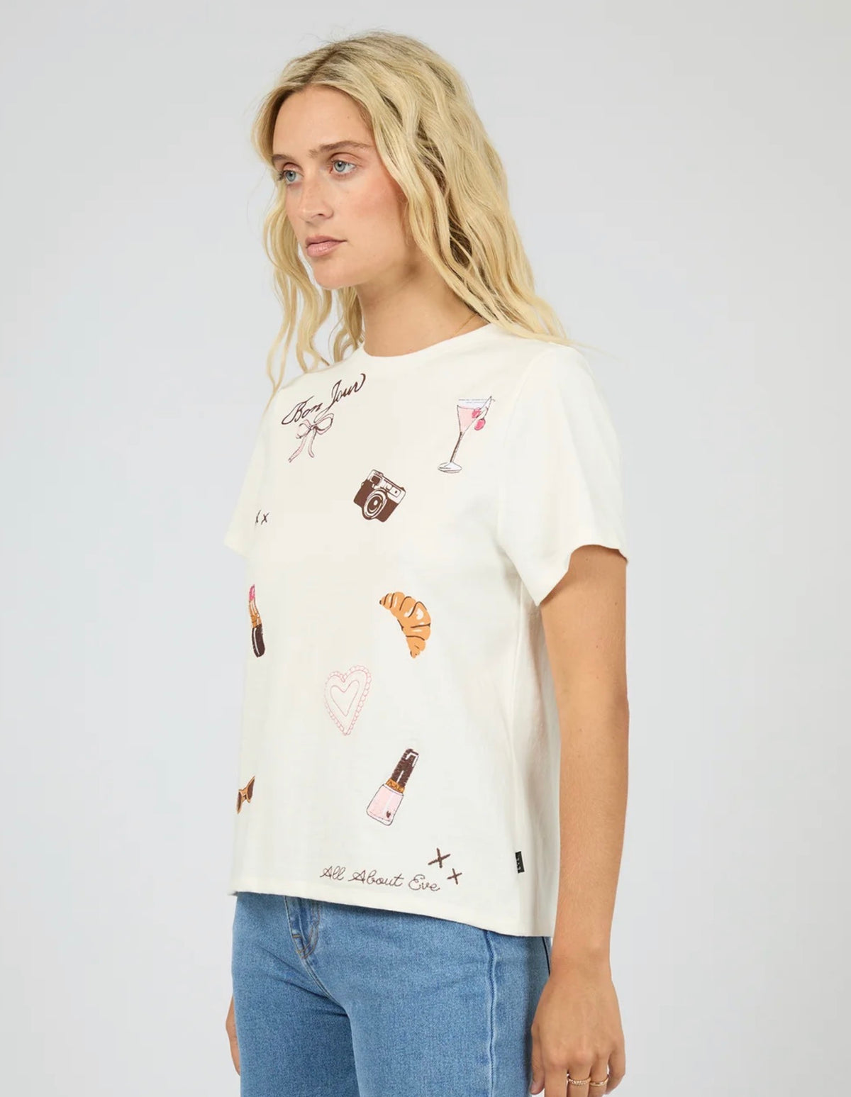 JOLIE REGULAR TEE VINTAGE WHITE