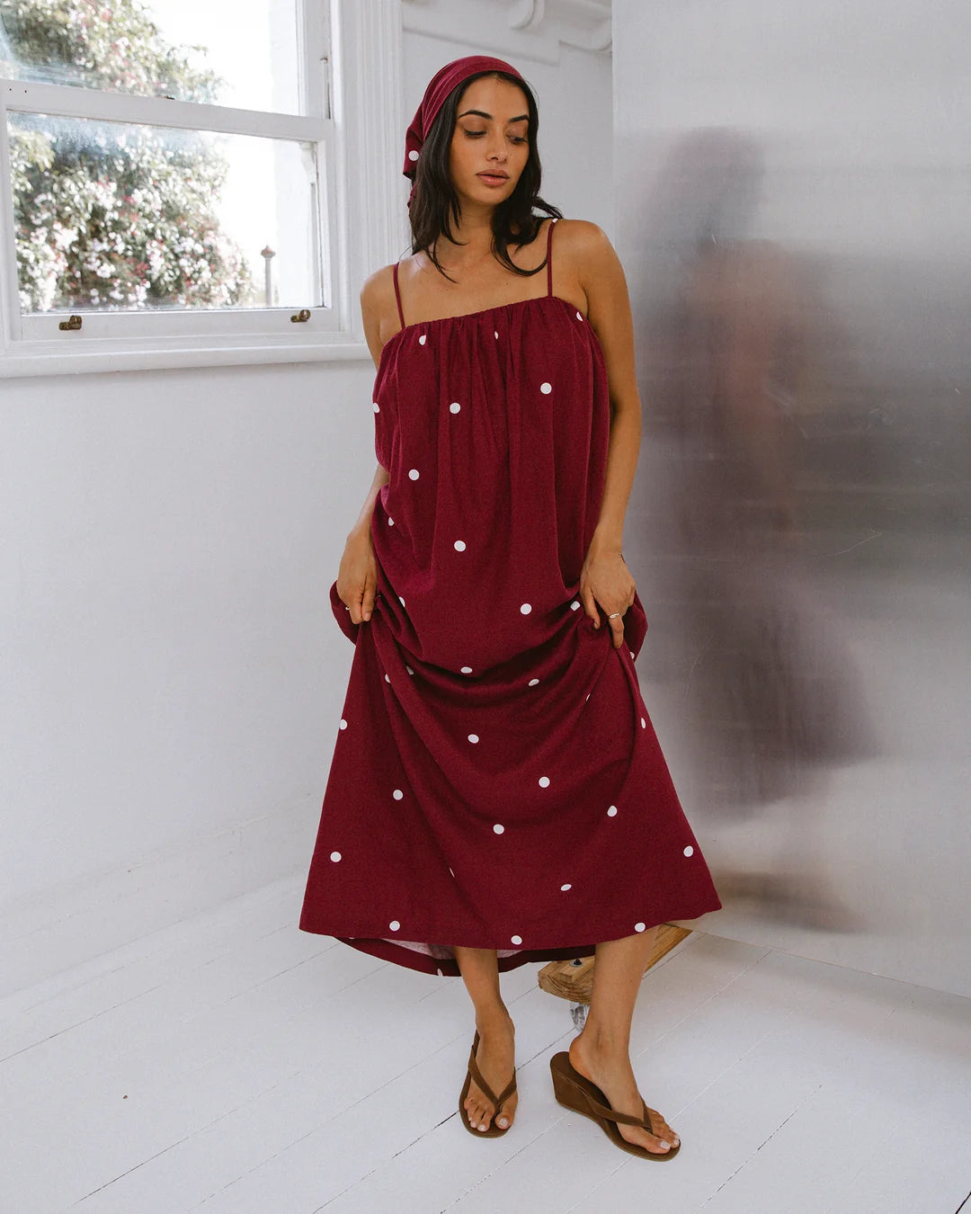 BORDEAUX MAXI DRESS CHERRY