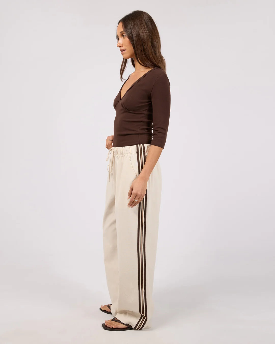 SLOANE TRIM PANT NATURAL