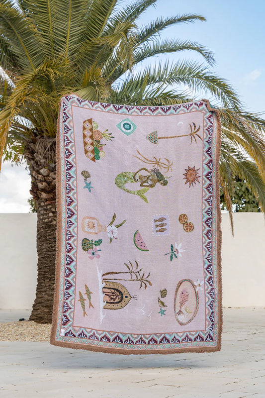 Sea Song Mermaid Art Throw Rug By Sue Fantini