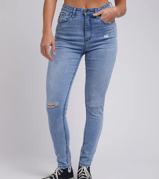 VICE HIGH SKINNY JEAN - INDIGO BLAZE