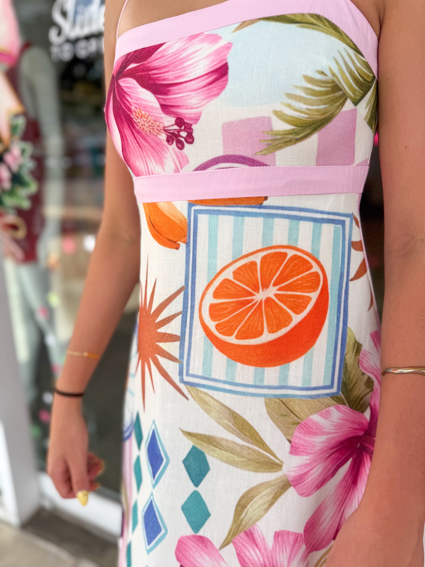 Citrus Print Dress