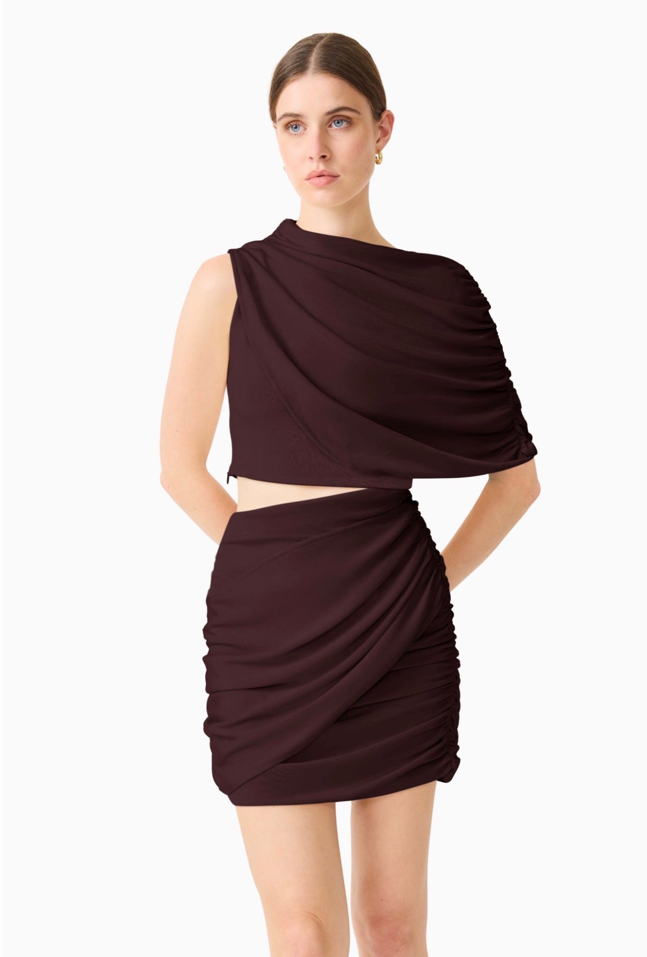 Simone Cape Mini Dress