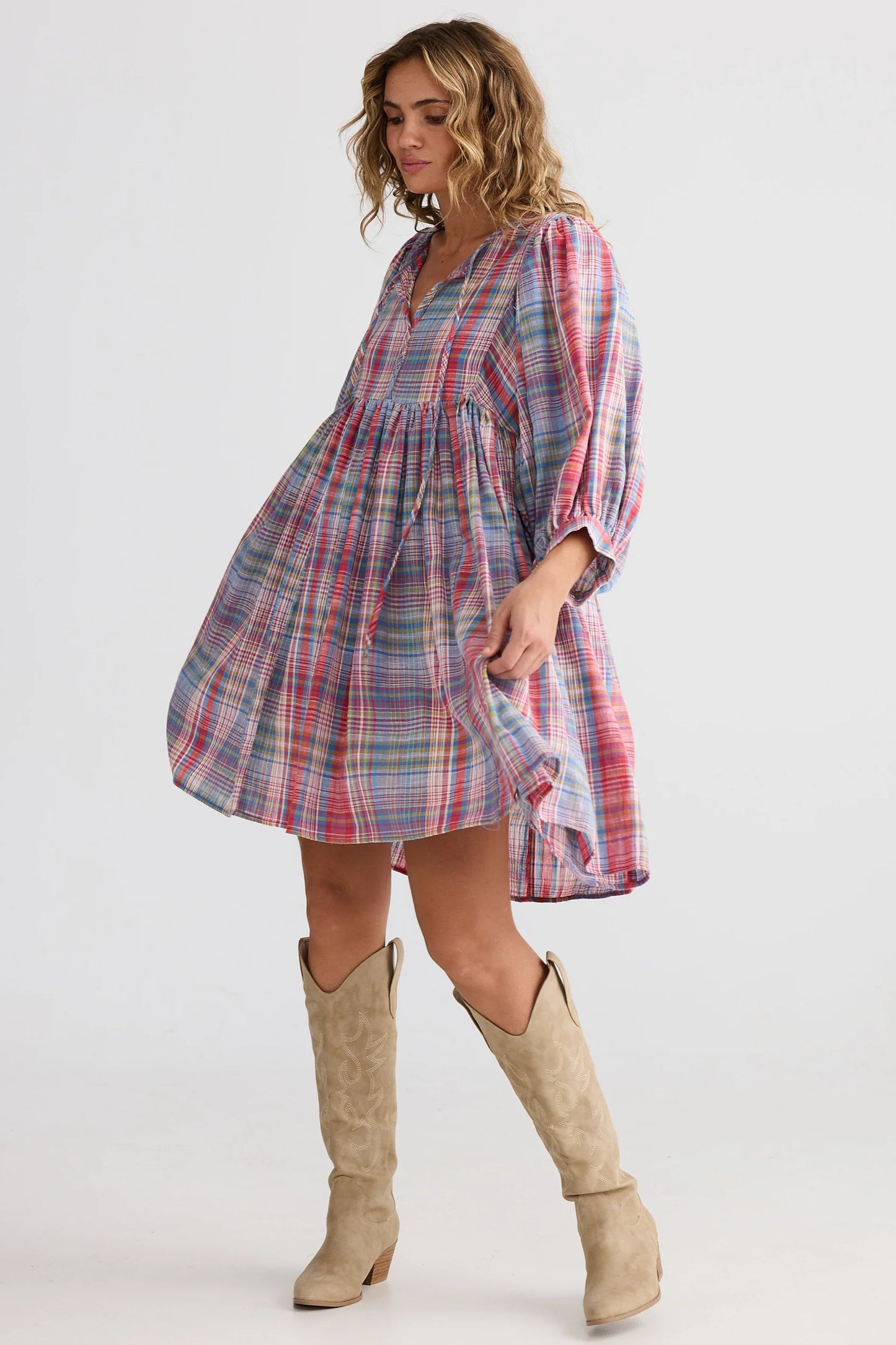 Winnie Mini Dress - Picnic Check