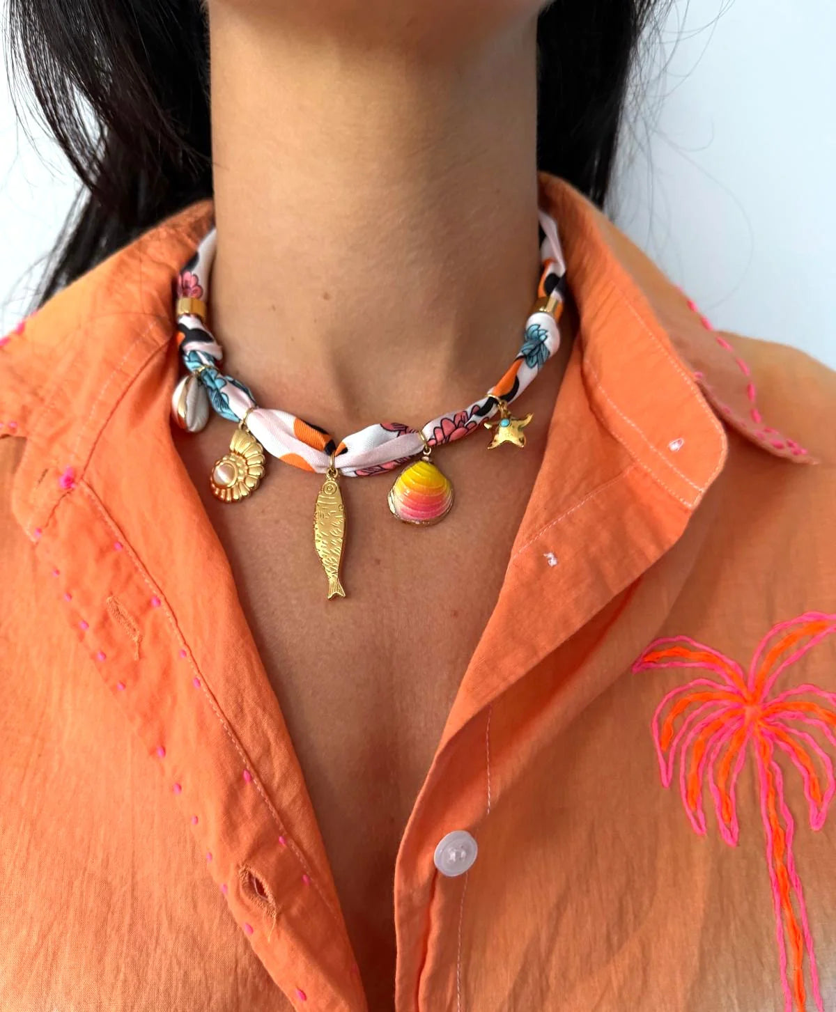 Fabian Necklace - White