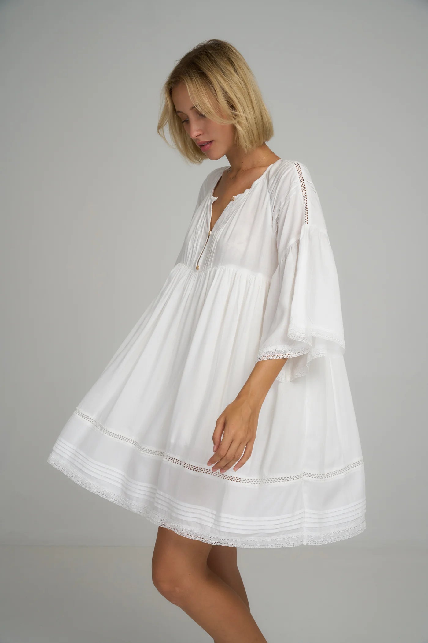 BIARRITZ DRESS - IVORY