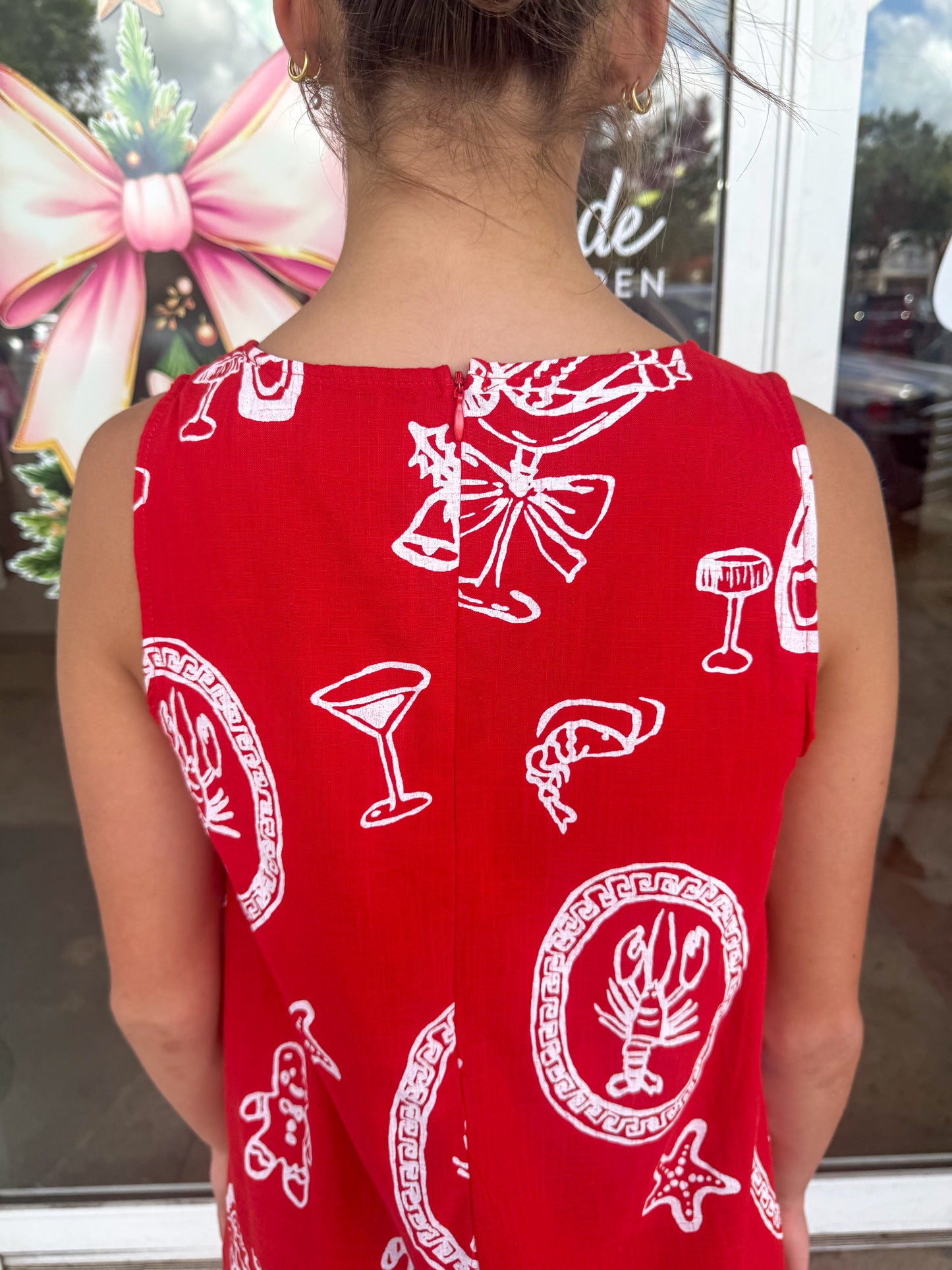 Tis’ The Season Mini Dress - Red & White