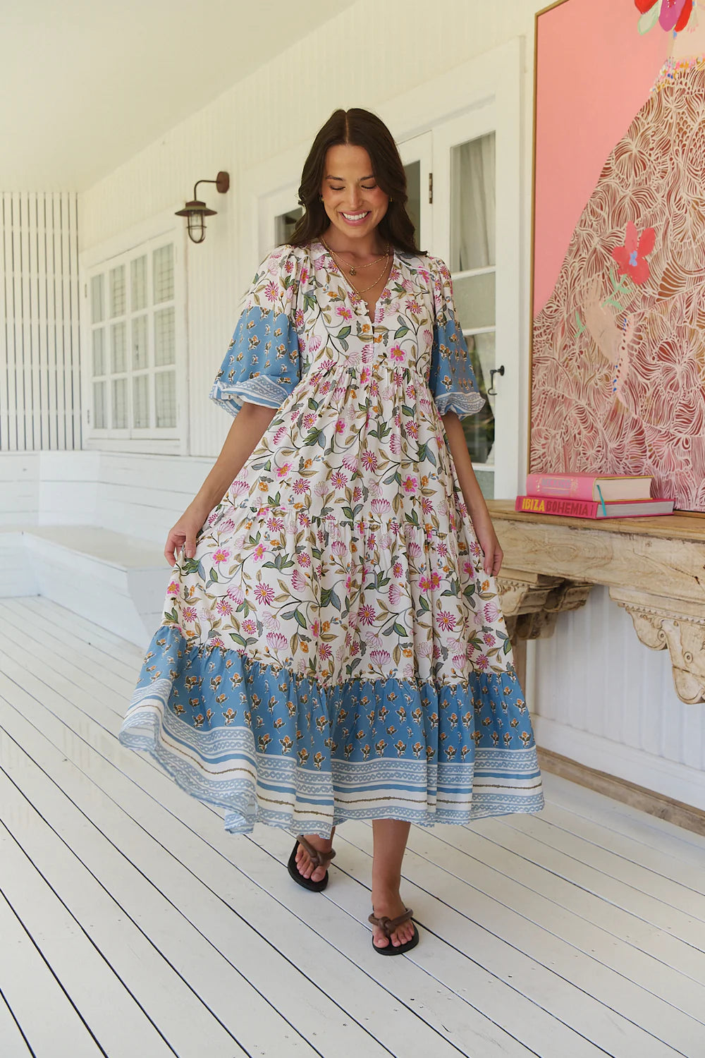 EVE MIDI DRESS - PIXIE PETALS