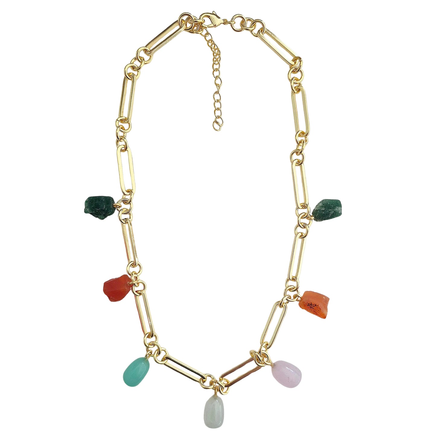 NATURAL STONE GEMSTONE NECKLACE