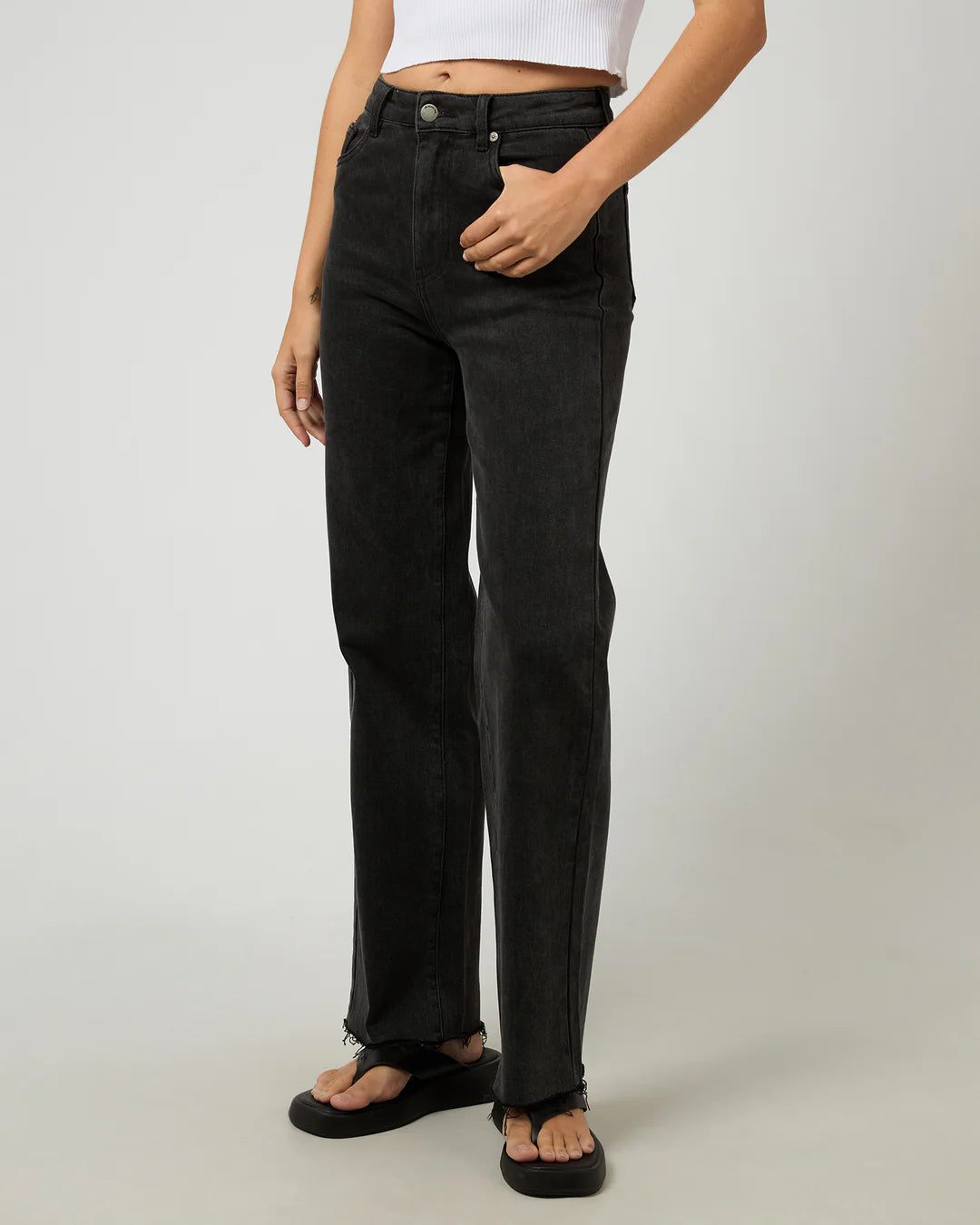 SKYE COMFORT JEAN WASHED BLACK