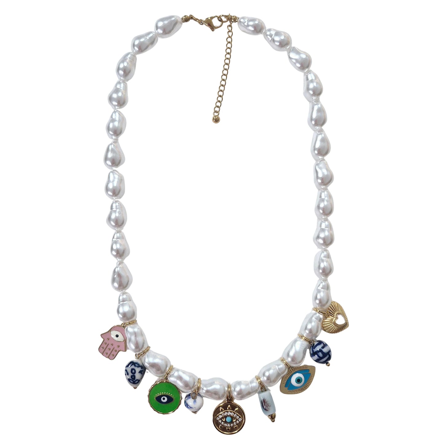 PEARL CHARM NECKLACE