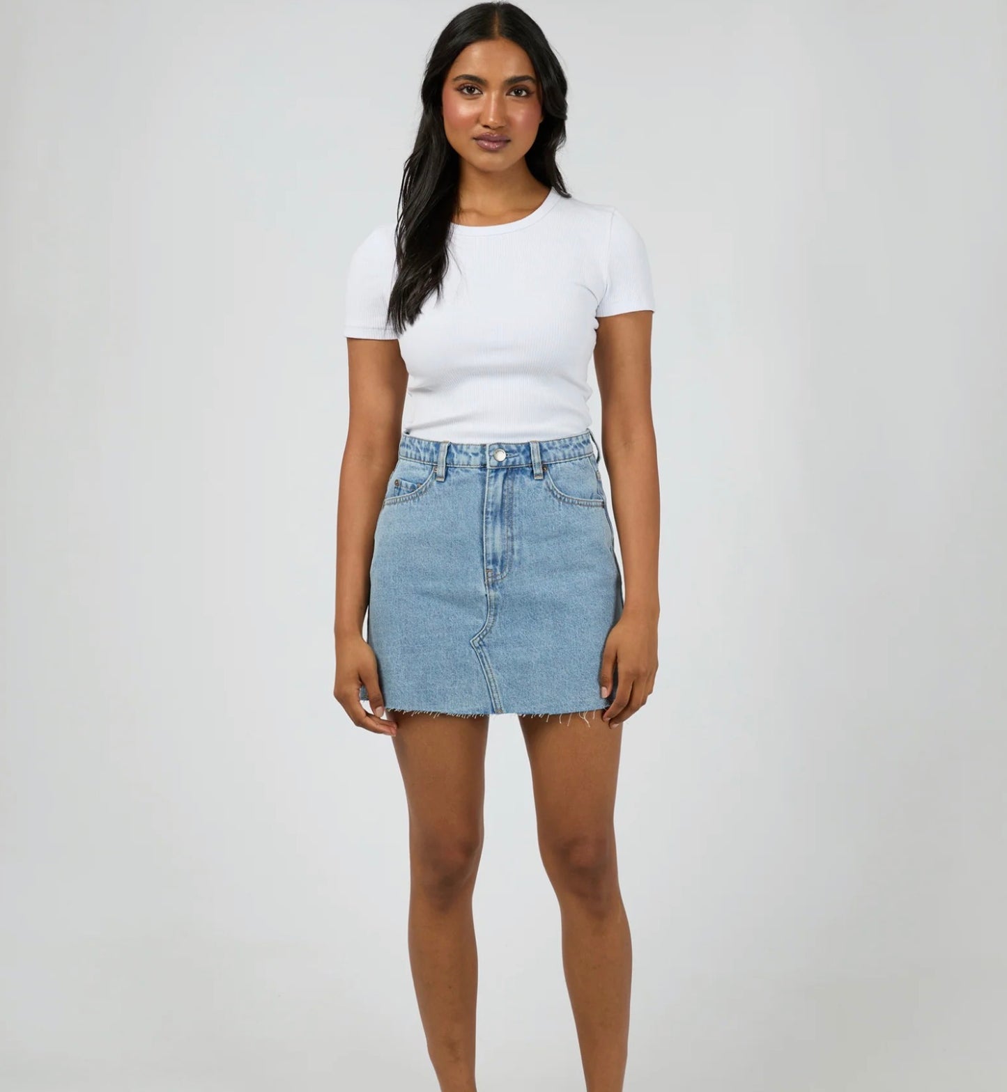 MARGOT DENIM SKIRT LIGHT BLUE