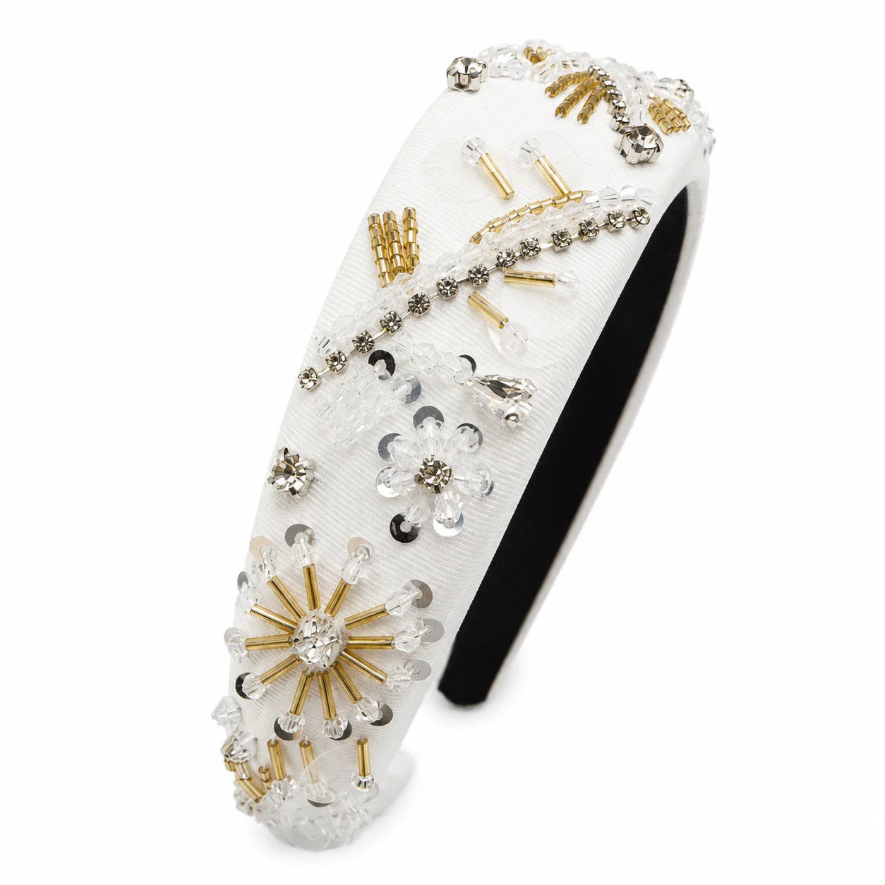 Alice Bling Statement Headband - Gold/White