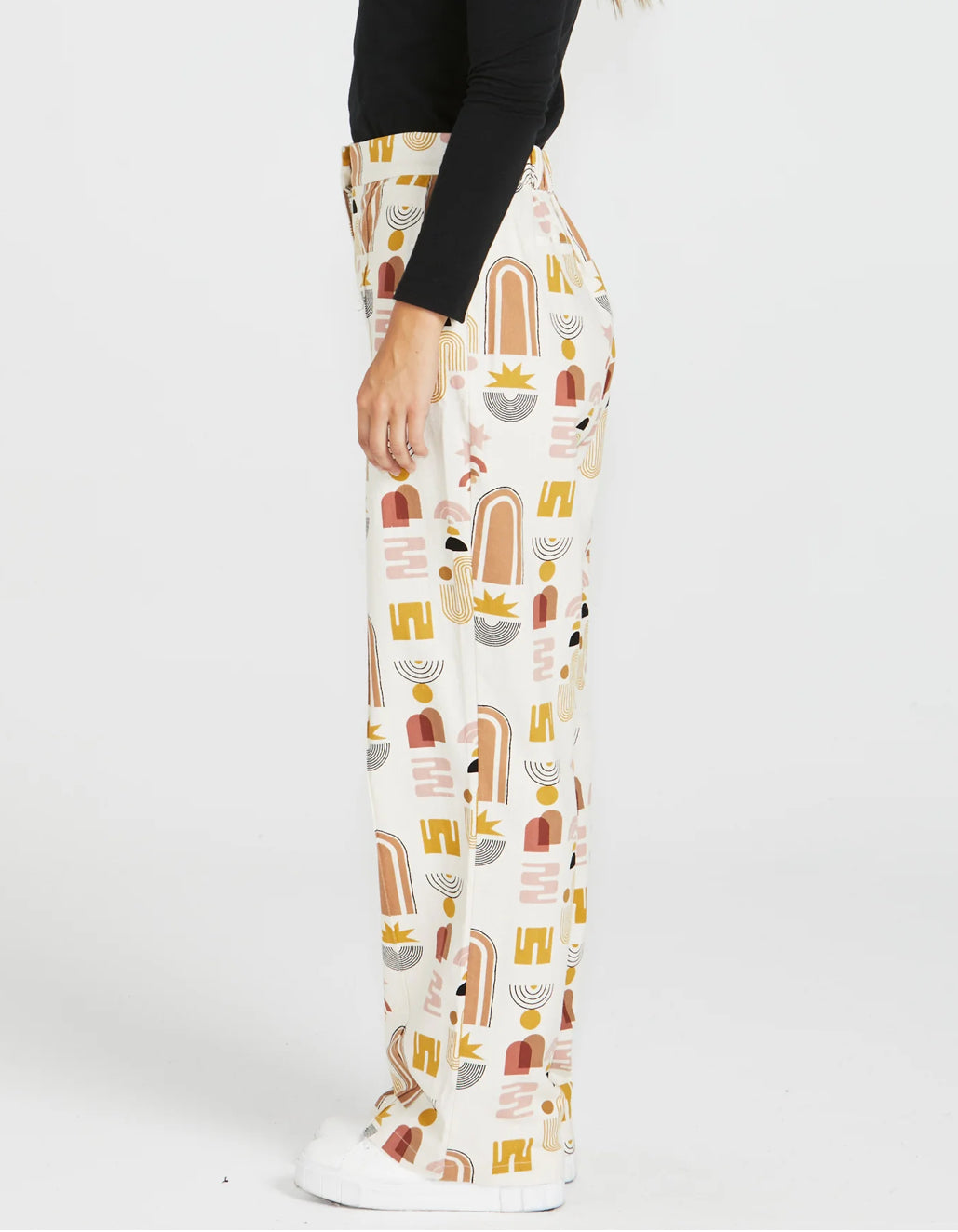 Roxy Tapered High Waist Pant - Abstract Print