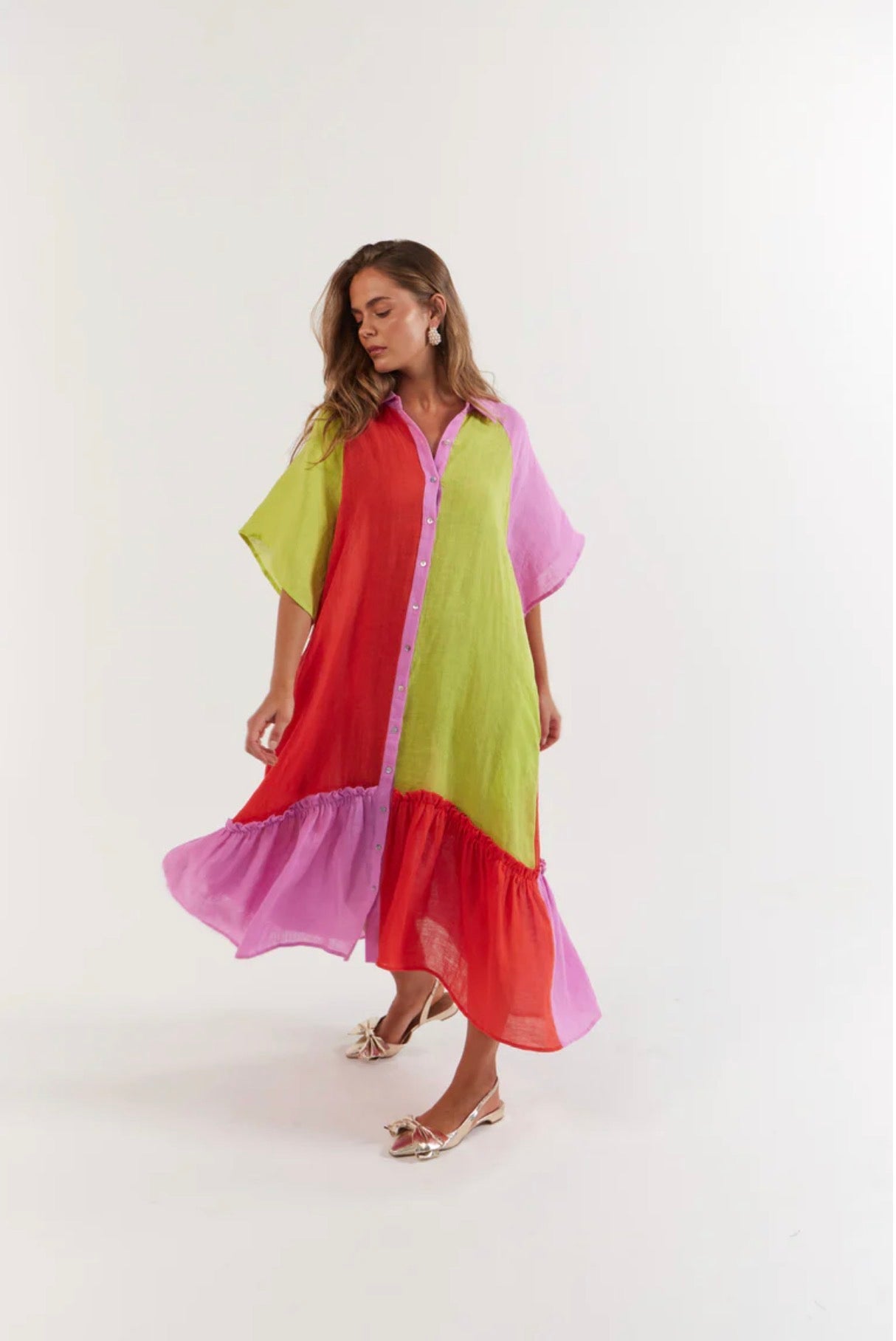 Moxie Midi Dress - Candy Stripe