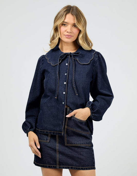 Lou Denim Top - Indigo
