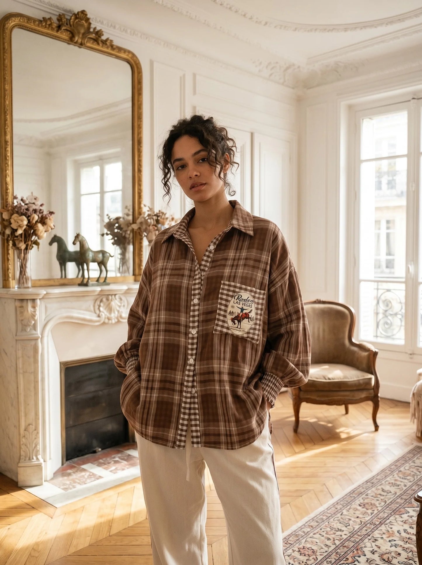 Nine Seven Eight Shirt - Brown