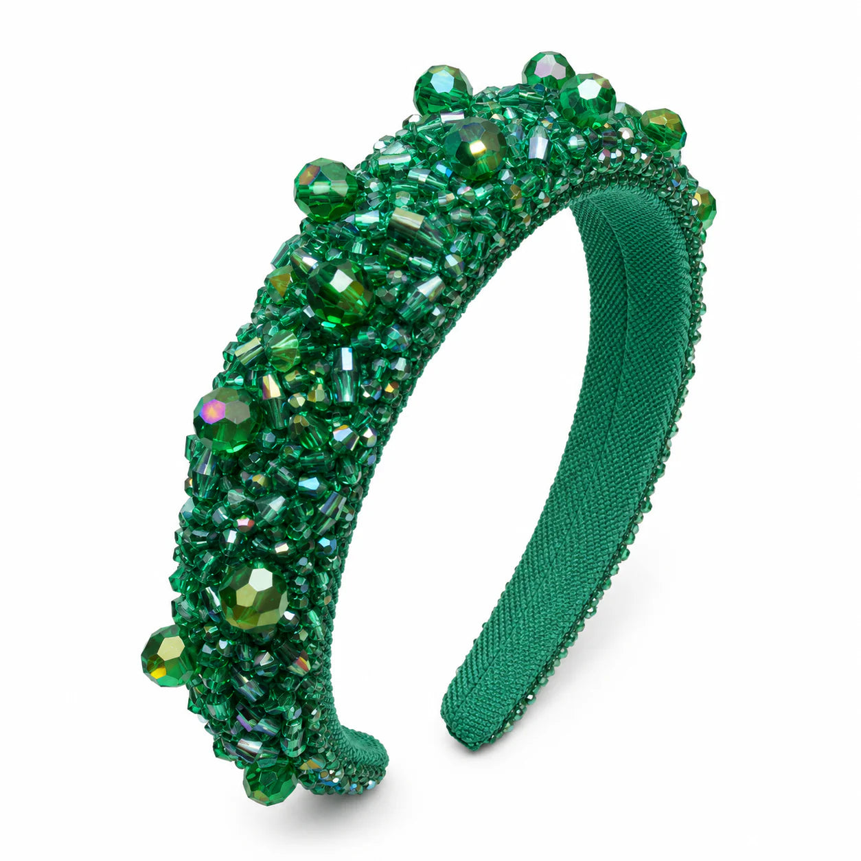 Julia 2.0 Beaded Headband - Emerald