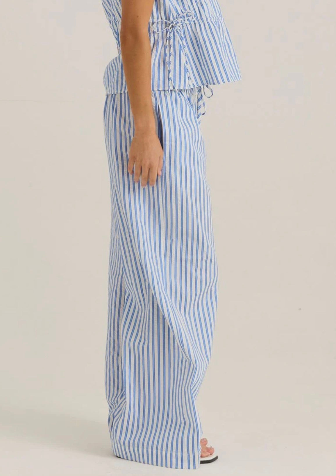 Aziza Pant - Blue/White Stripe