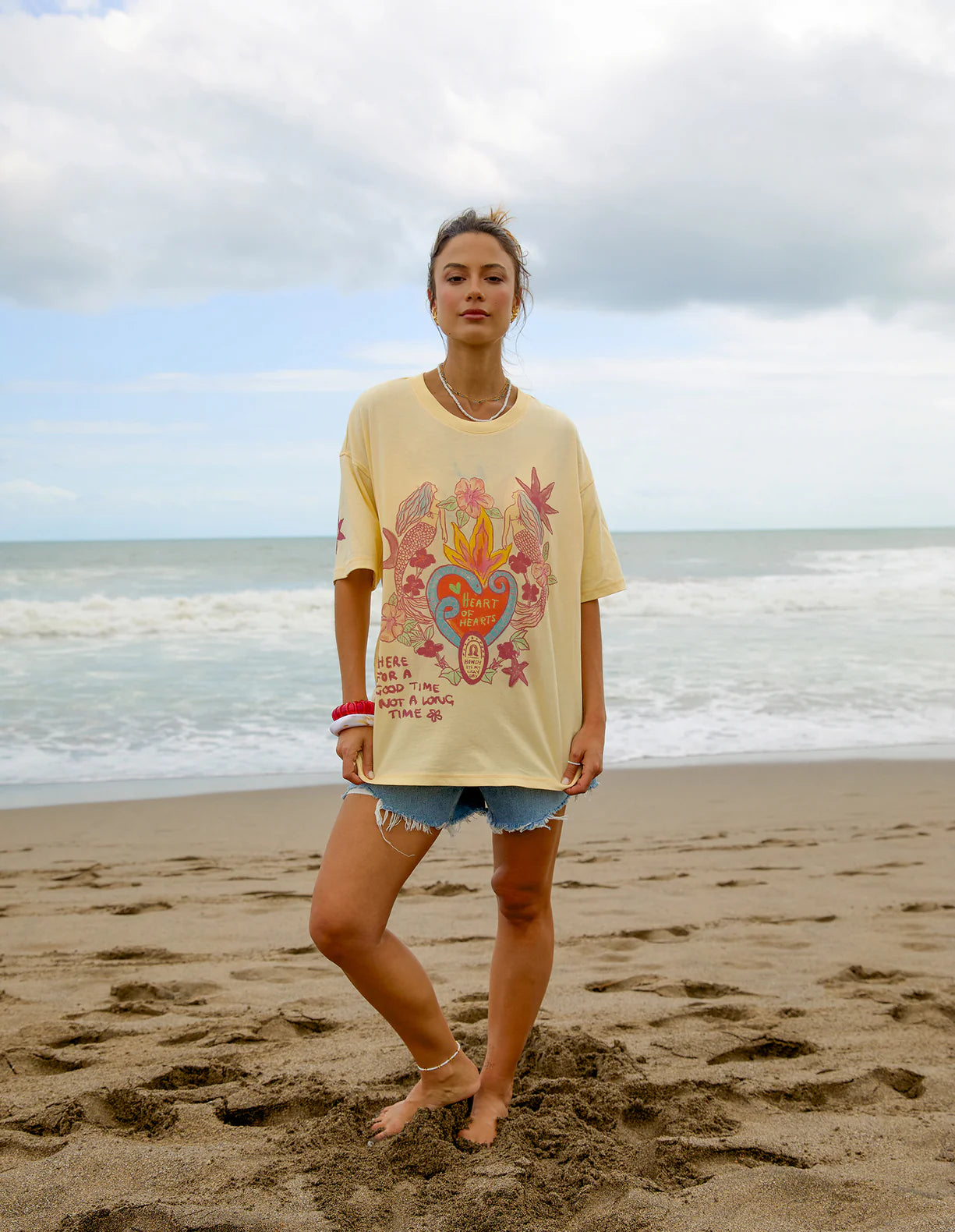 Heart Of Hearts Tee Lemon