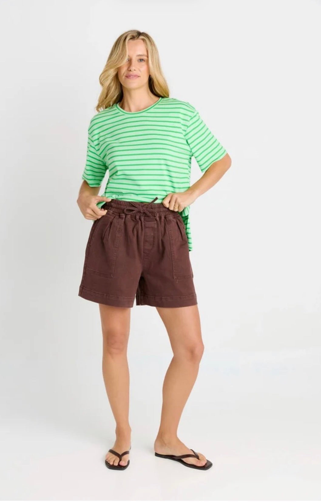 Quinn Cotton Short - Chocolate