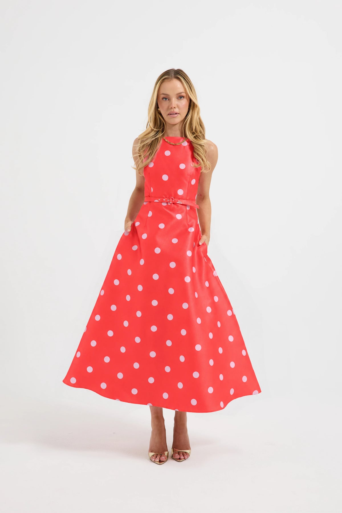 DOTTIE FLARED MIDI