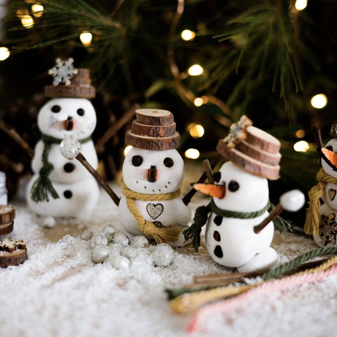 Clay Snowmen