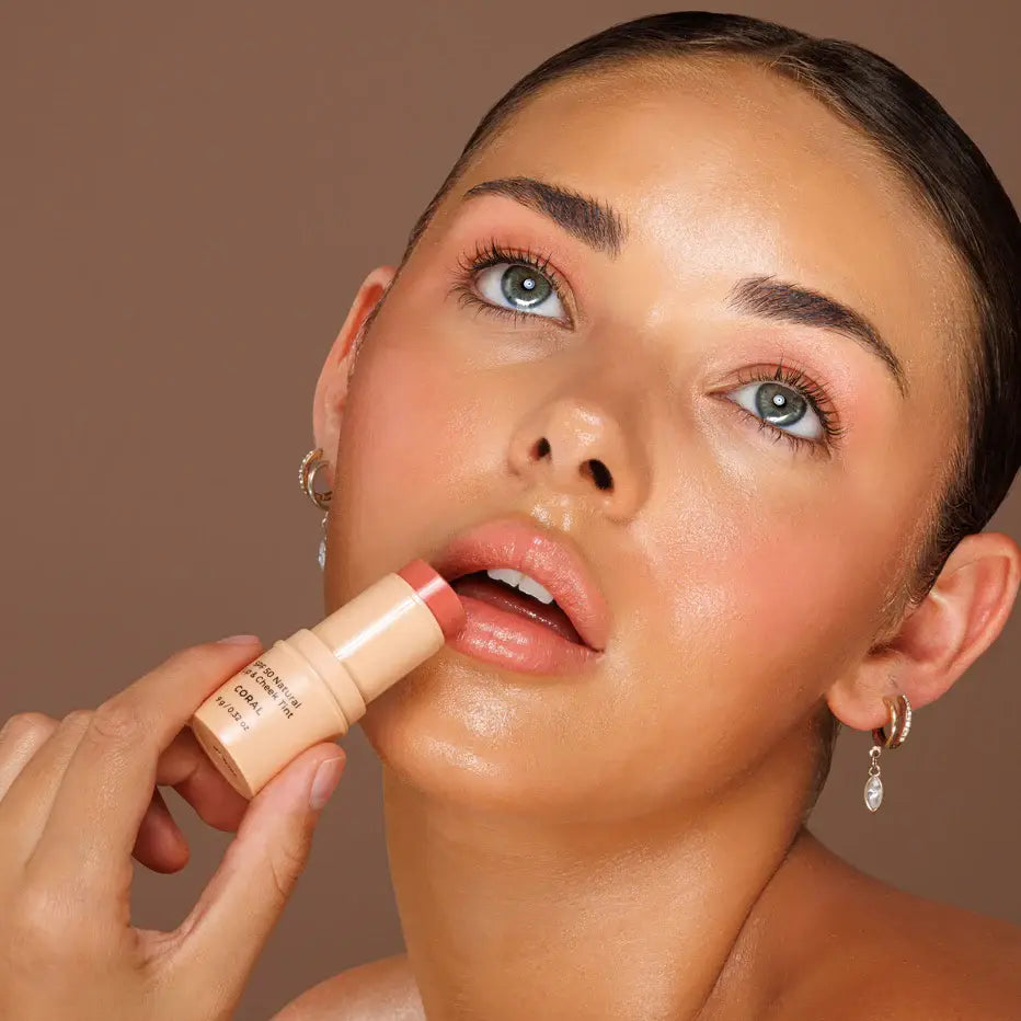 SPF 50 Natural Lip & Cheek Tint: Red Earth