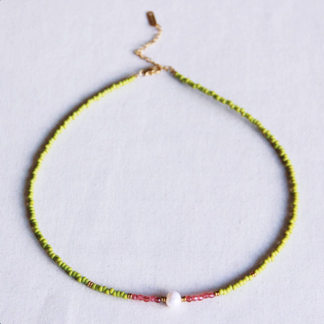 Miyuki necklace - Sweet lime stories