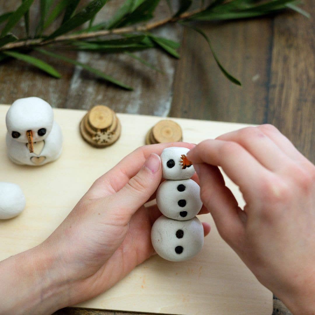 Clay Snowmen