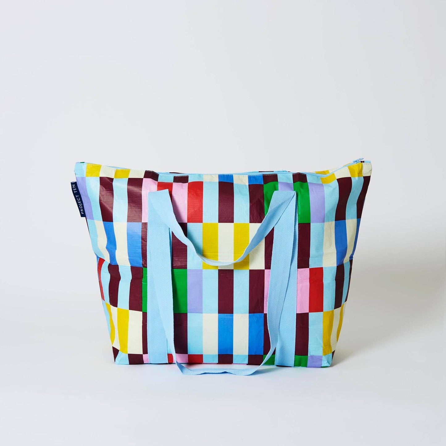 Zip Medium Tote – Multi Stripe
