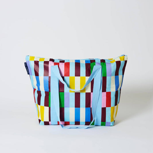 Zip Medium Tote – Multi Stripe